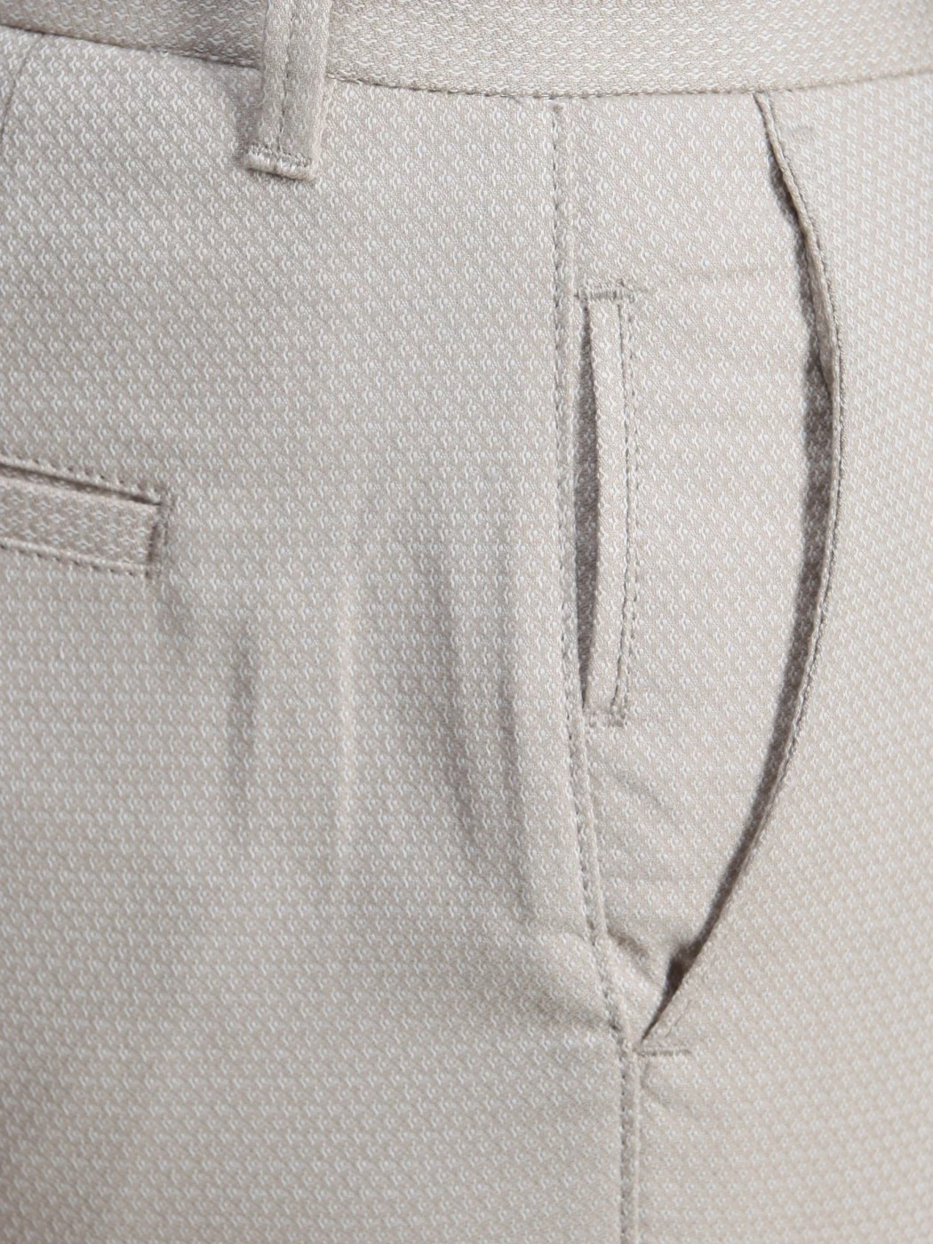 Bej Pamuk Karışımlı Spor Pantolon - 3