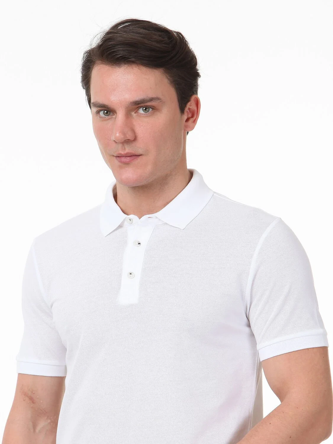 Beyaz %100 Pamuk T-Shirt - 3