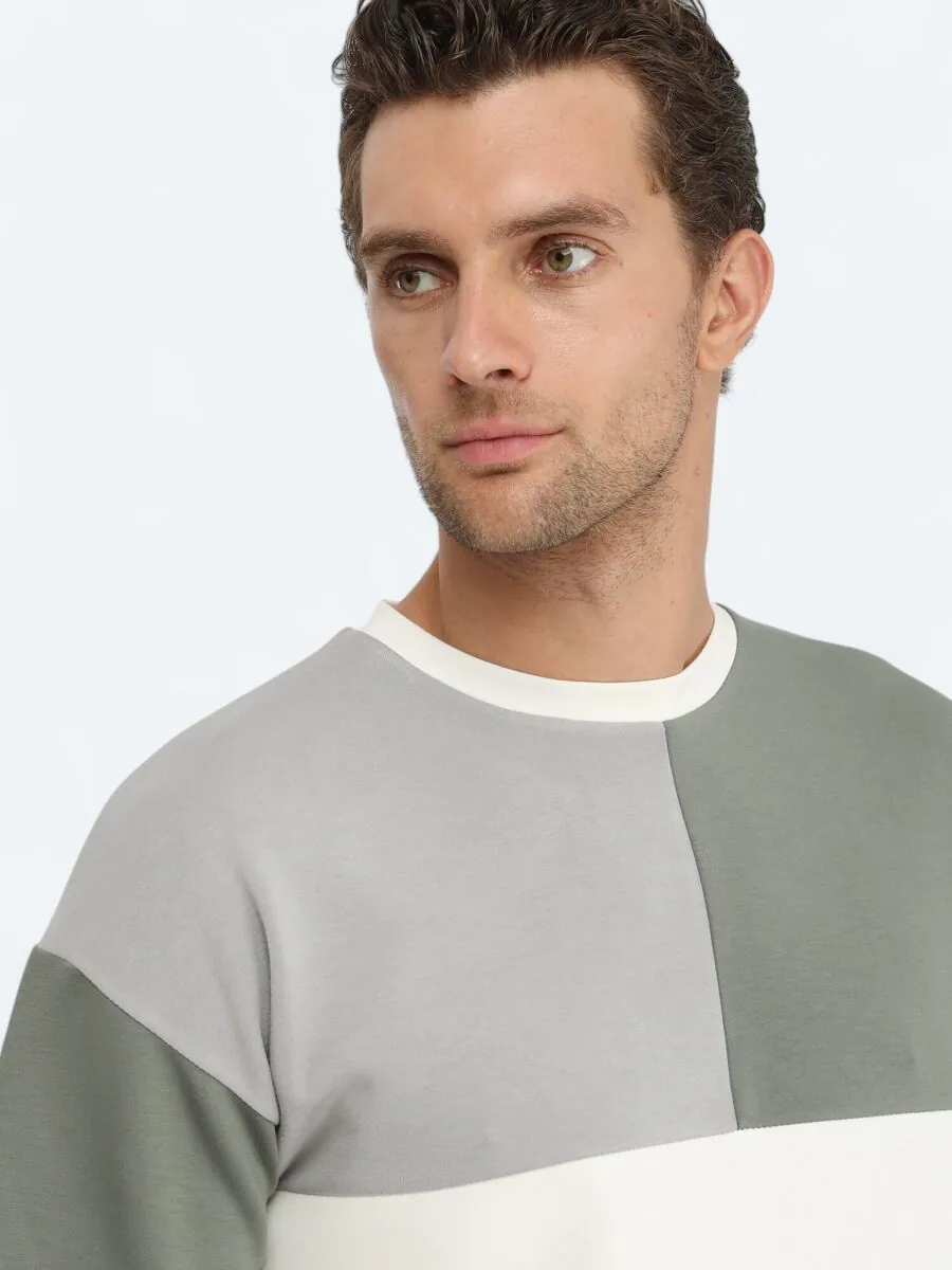 Beyaz Bisiklet Yaka T-Shirt - 3