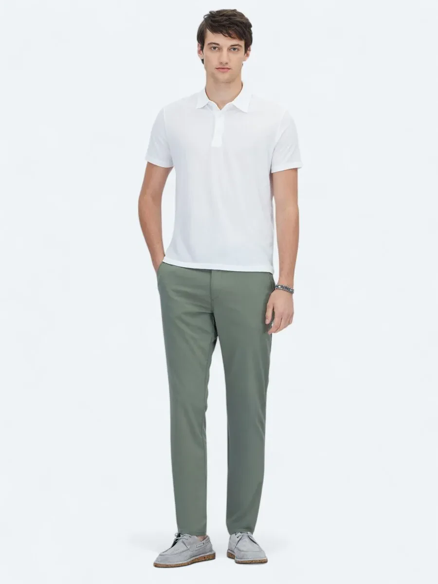 Beyaz Desenli Polo Yaka T-Shirt - 2