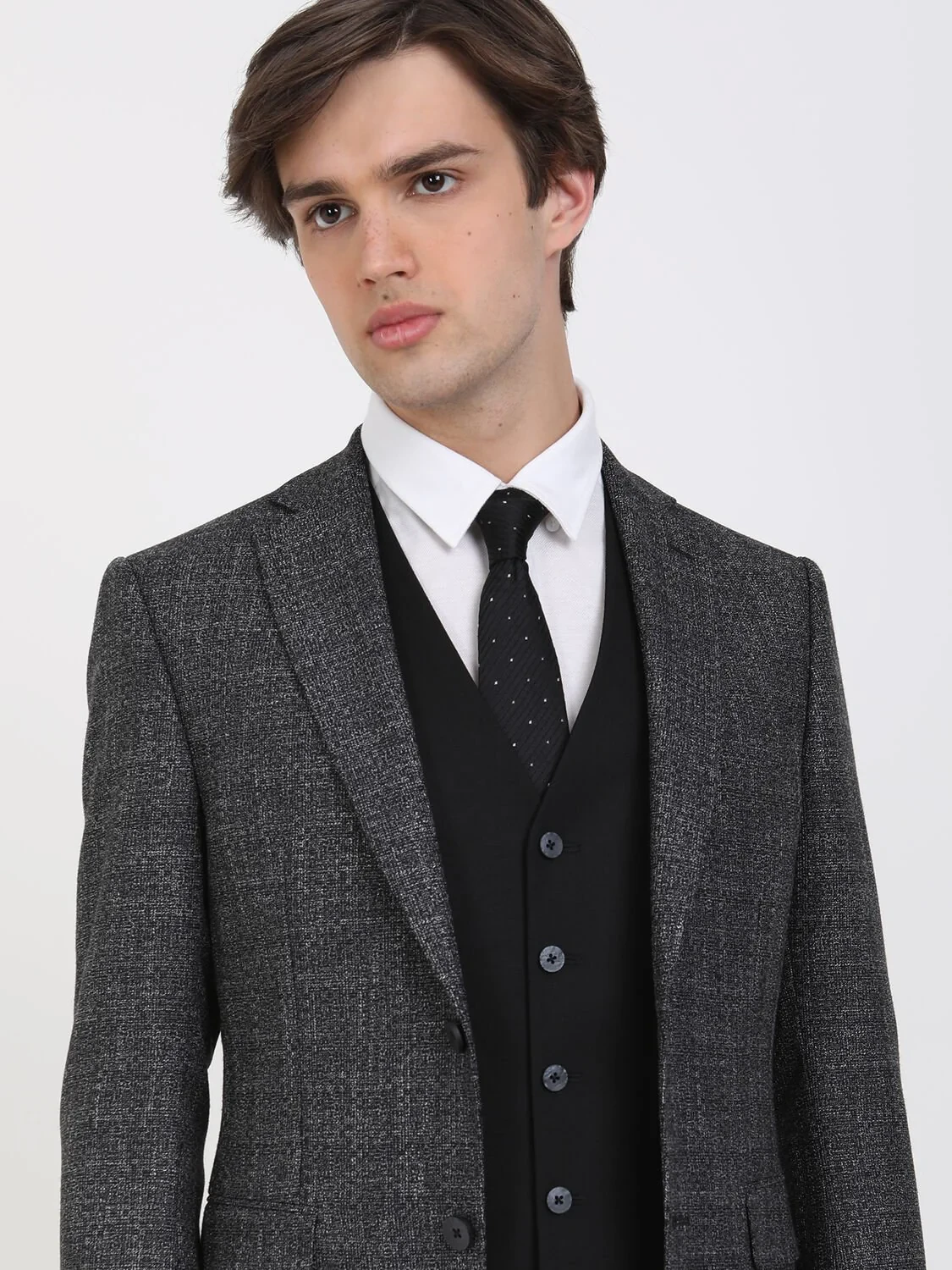 Beyaz Düz Regular Fit Casual %100 Pamuk Gömlek - 3