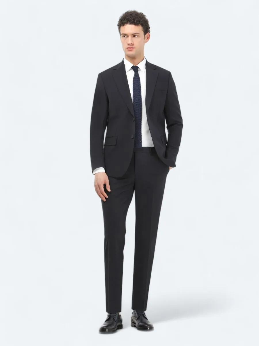 Beyaz Düz Slim Fit Dokuma Klasik %100 Pamuk Gömlek - 3