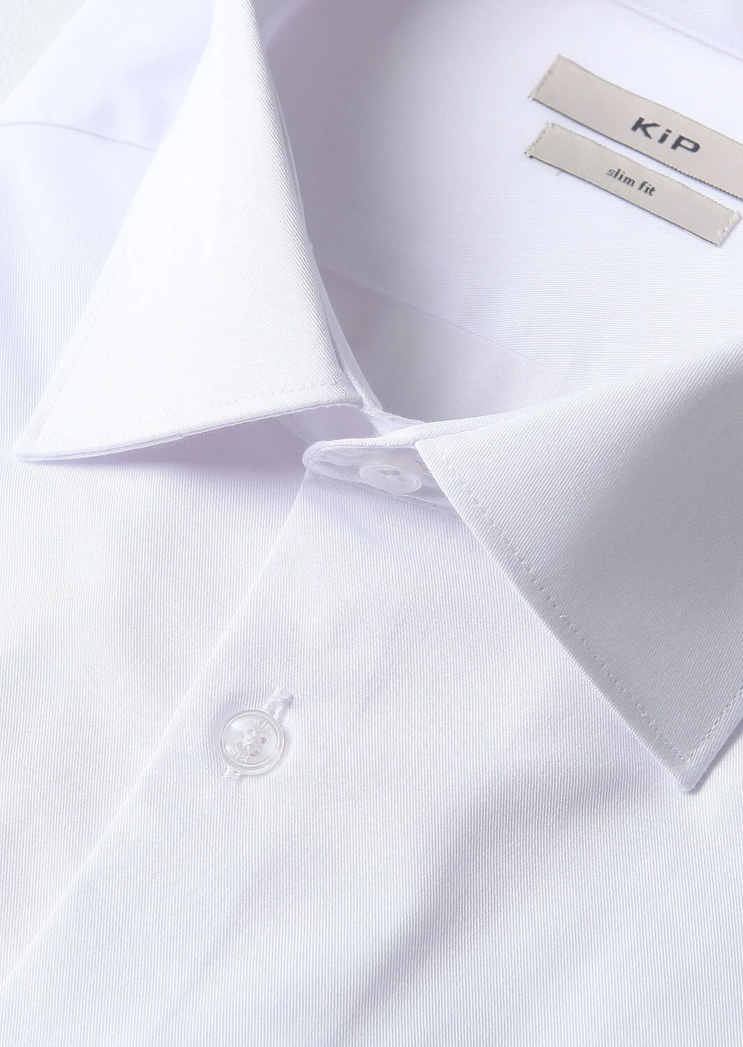 Beyaz Düz Slim Fit Dokuma Klasik Pamuk Karışımlı Gömlek - 6