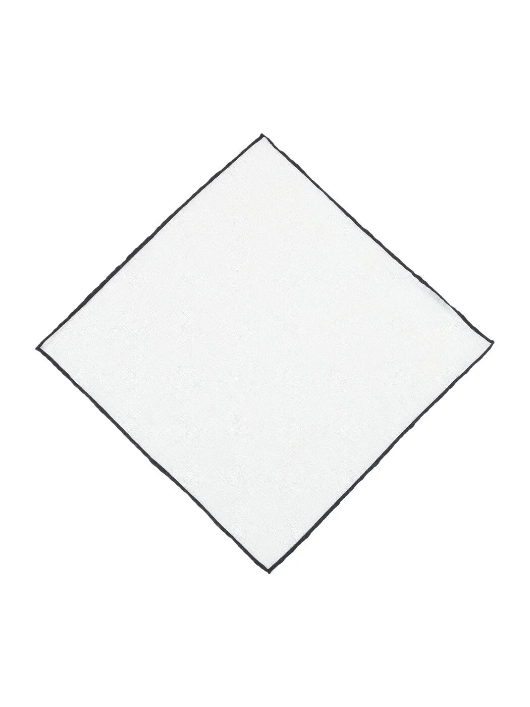 Black %100 Keten Handkerchief 