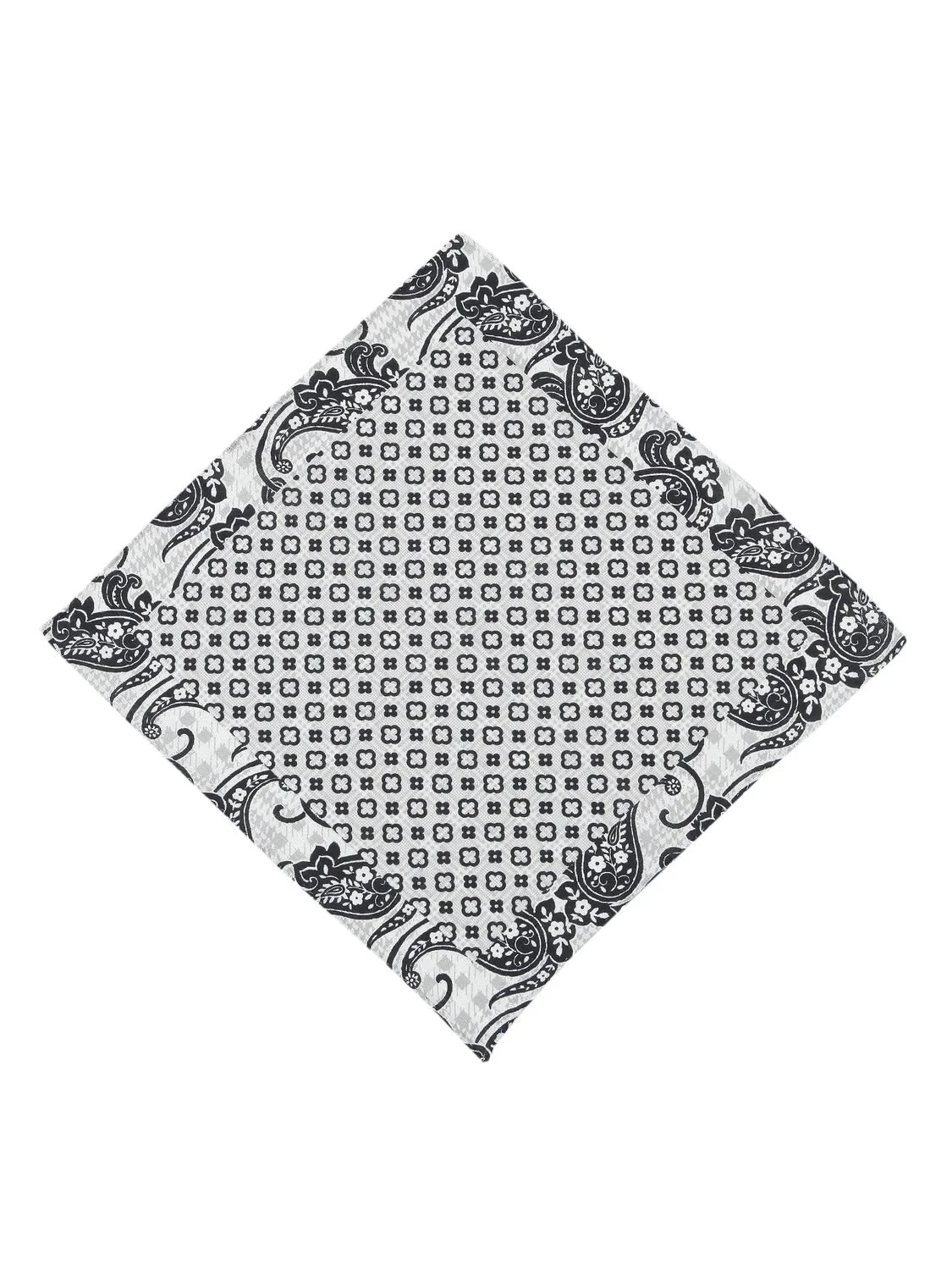 Black %100 Keten Handkerchief - 1