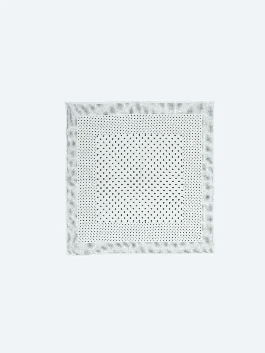 Black %100 Keten Handkerchief 