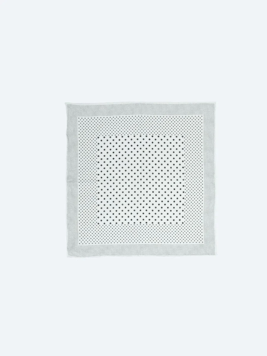 Black %100 Keten Handkerchief - 1