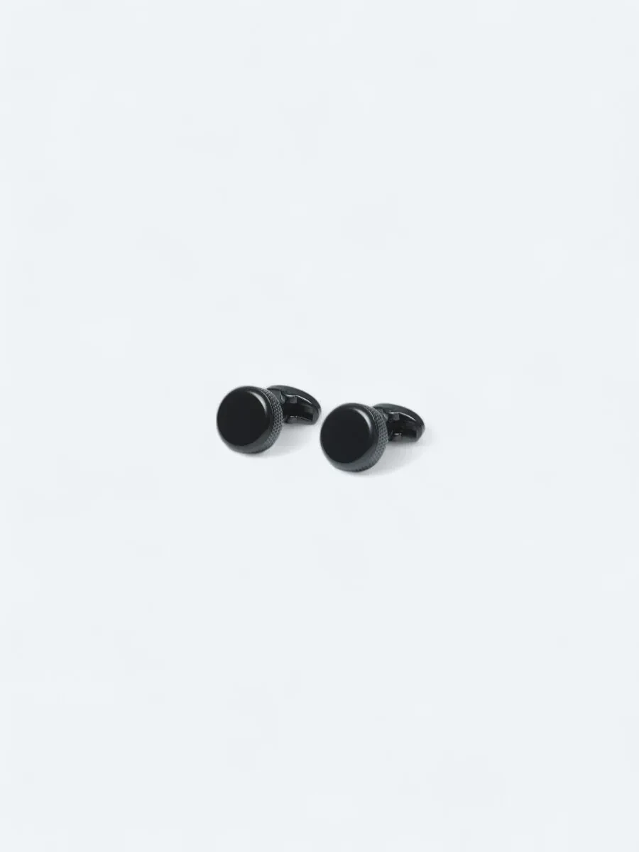 Black Brass Cuff Link - 1