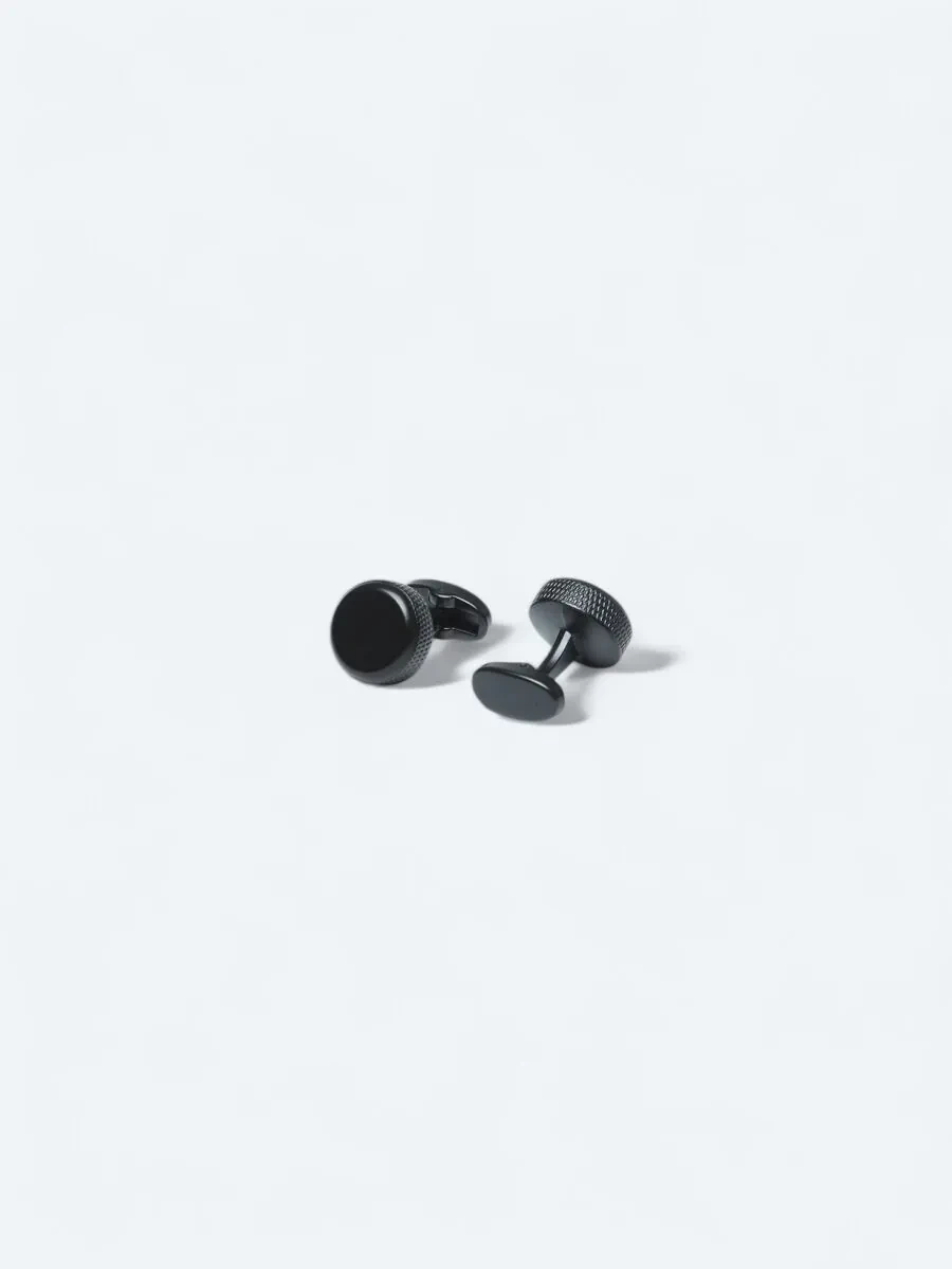 Black Brass Cuff Link - 2