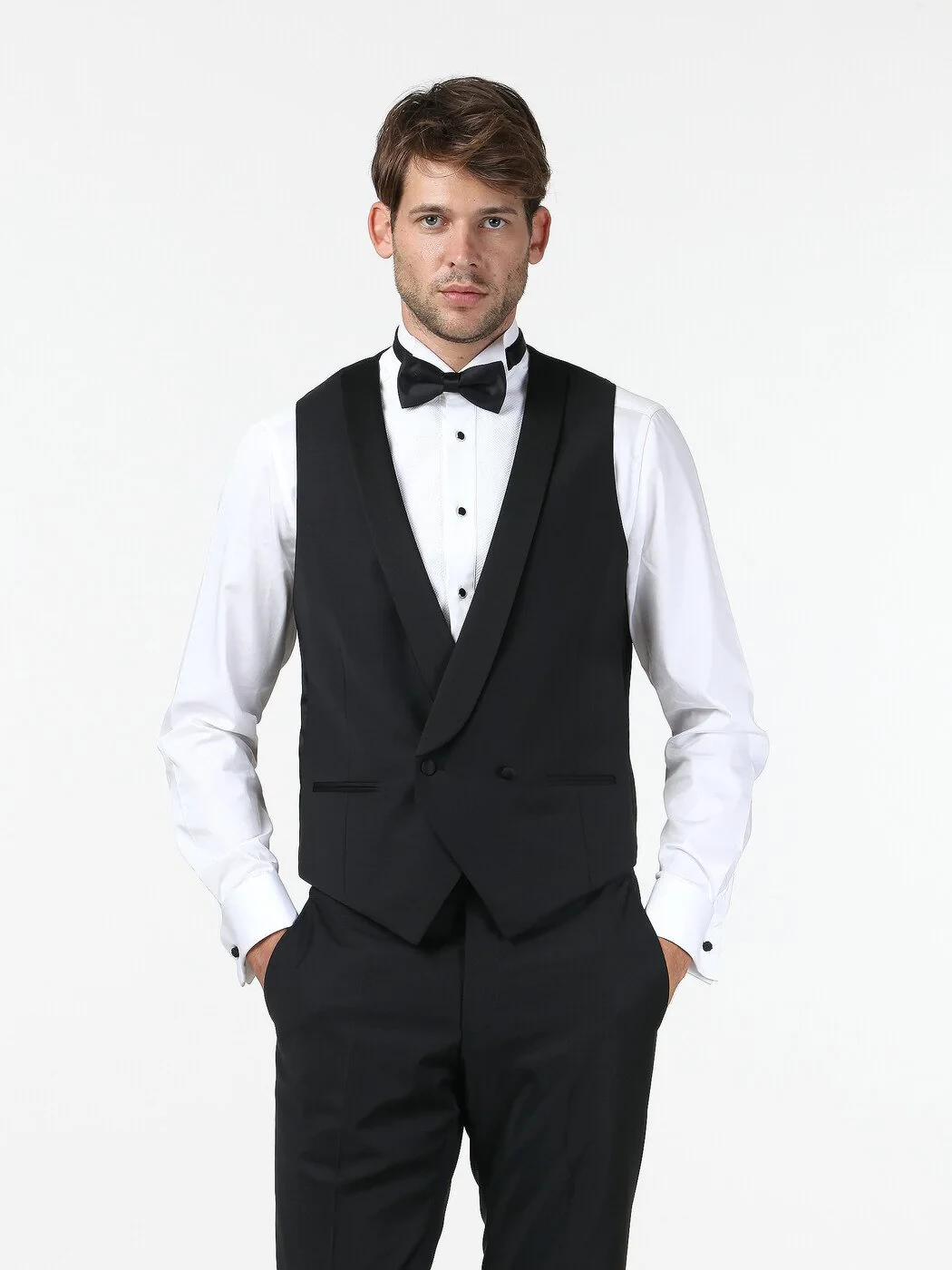 Black Classical Waistcoat - 1