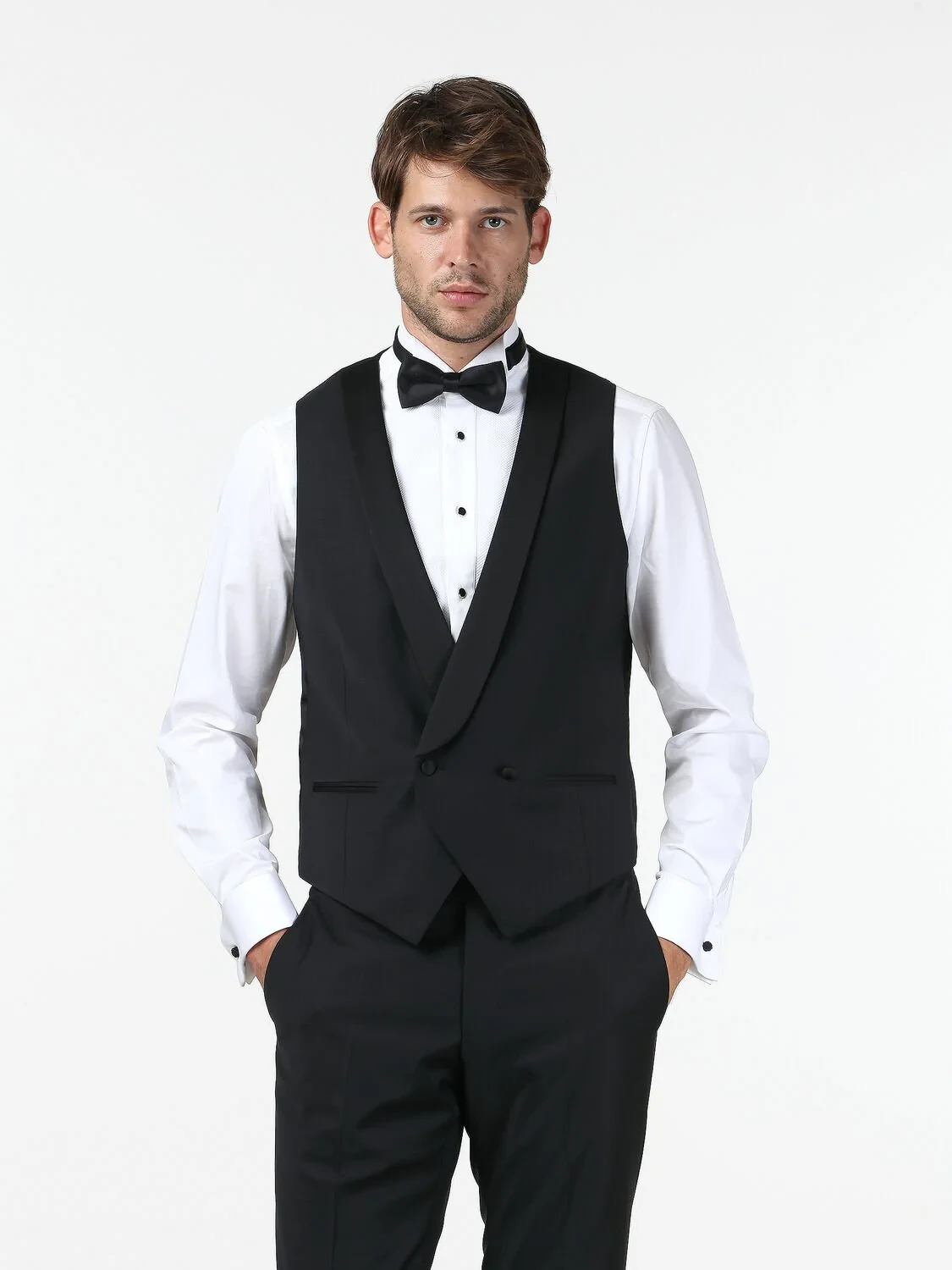Black Classical Waistcoat - 1