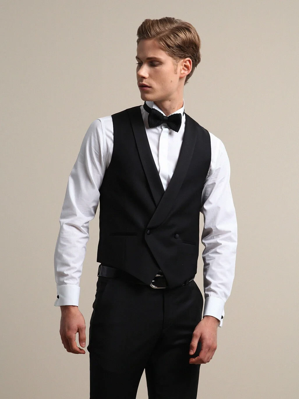 Black Classical Waistcoat - 1