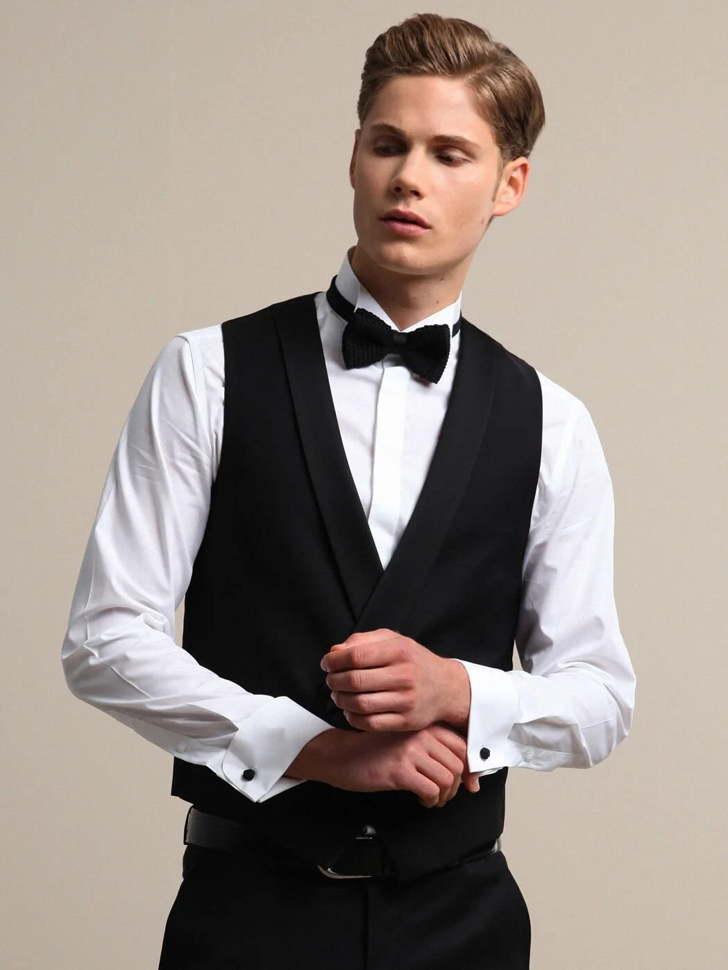 Black Classical Waistcoat - 2