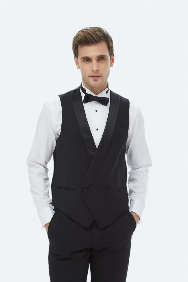 Black Classical Waistcoat - 2