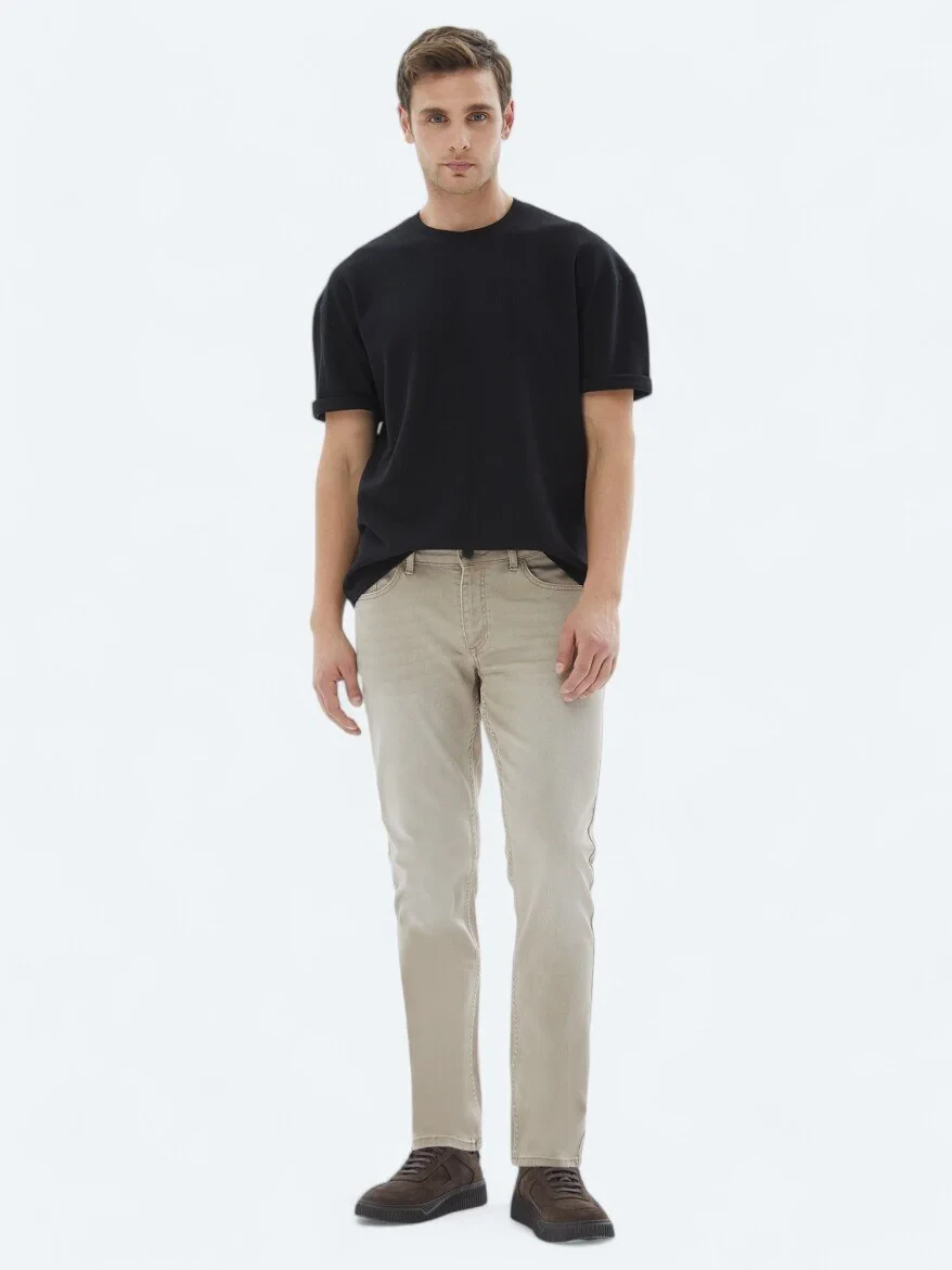 Black Crew Neck 100% Cotton T-Shirt - 2