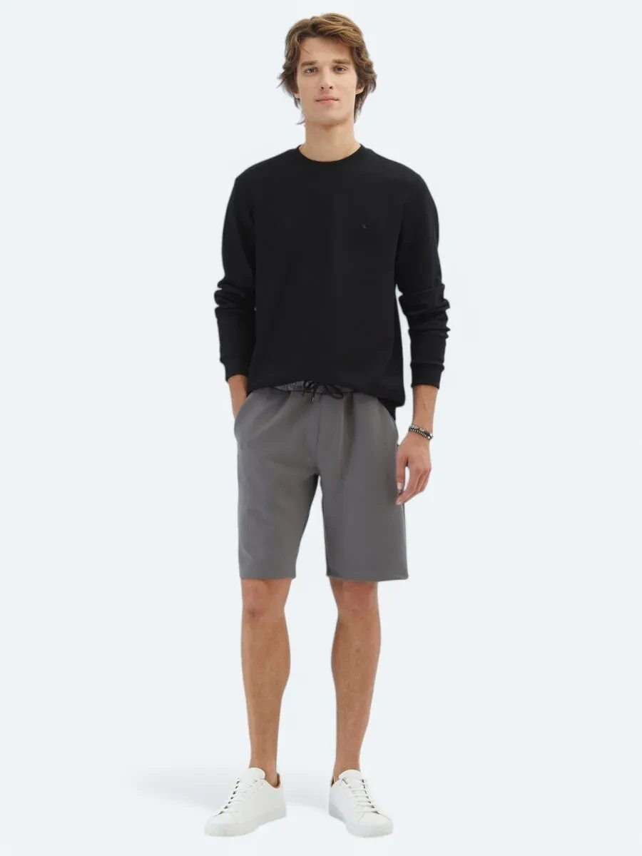 Black Crew Neck Sweatshirt - 2