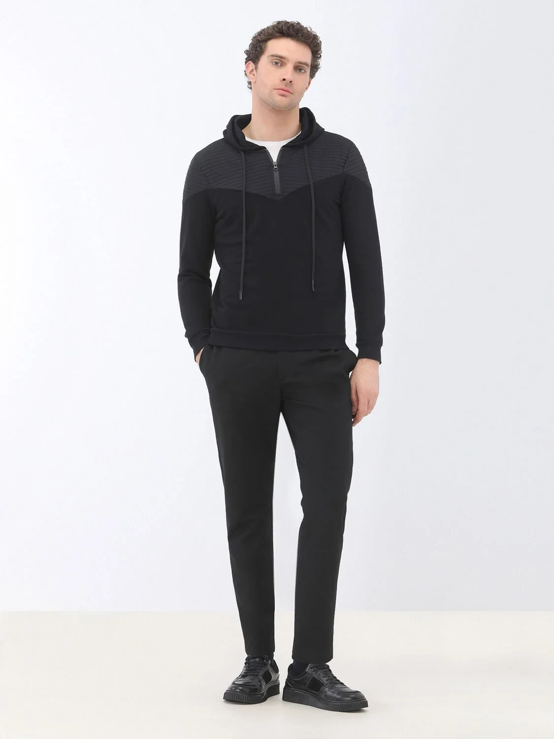 Black Hooded Sweatshirt - 2