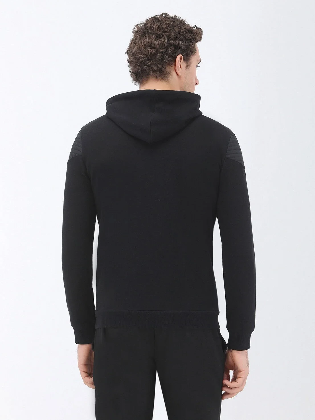 Black Hooded Sweatshirt - 6