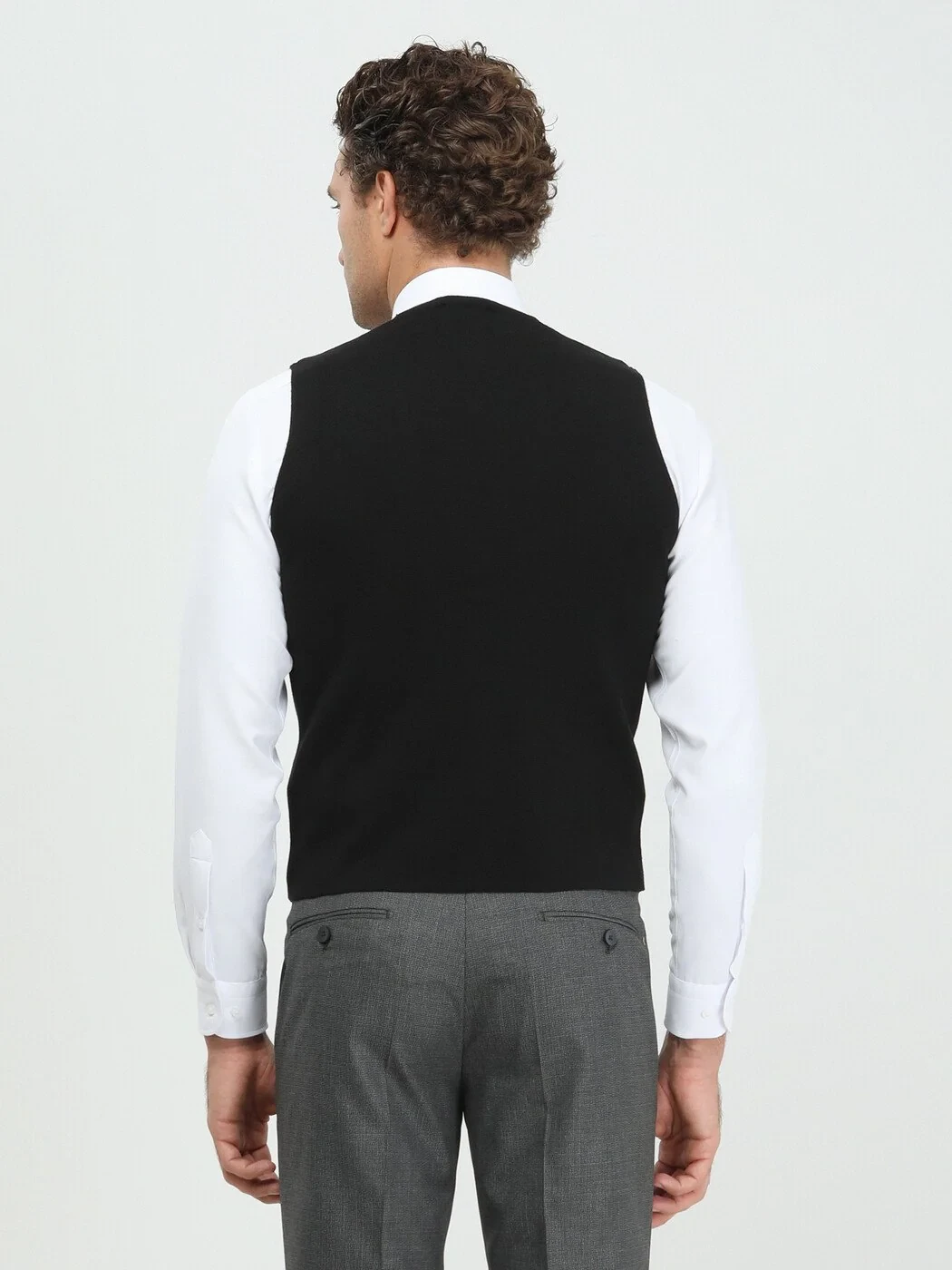 Black Knit Vest 