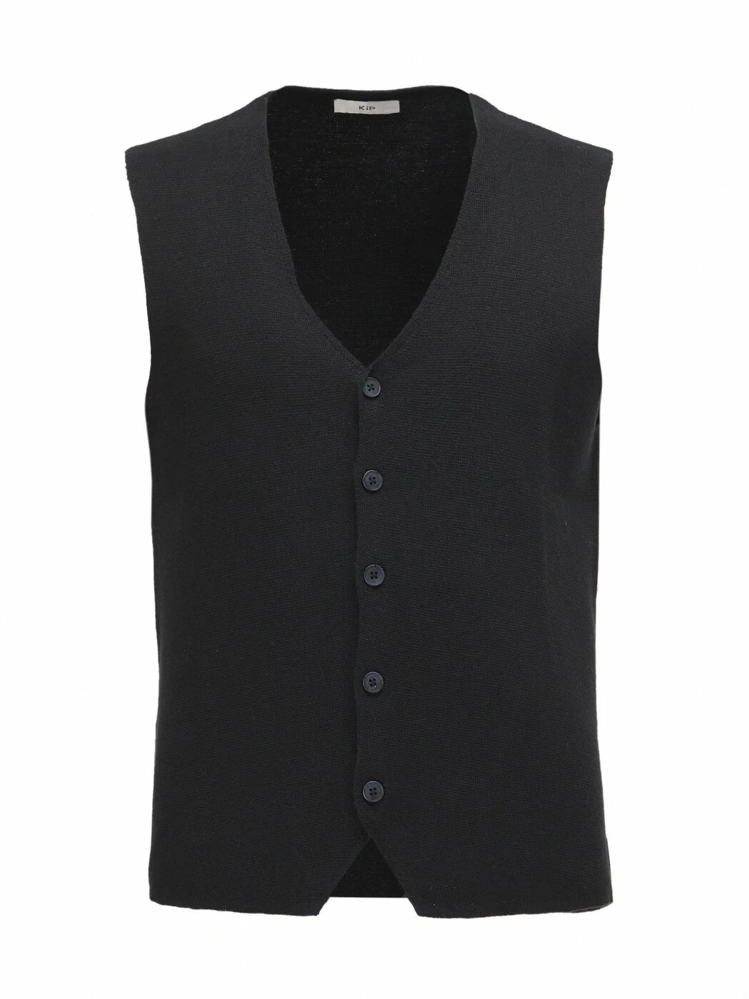 Black Knit Vest - 5