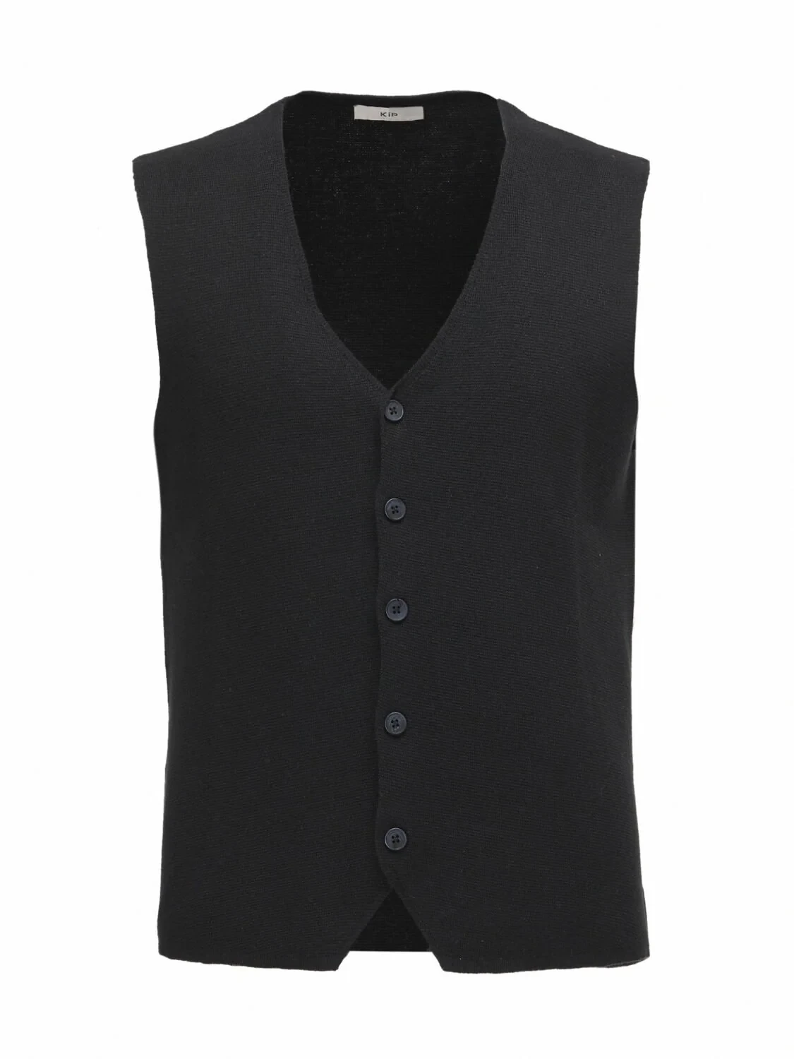 Black Knit Vest - 5