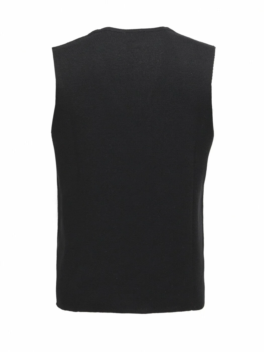 Black Knit Vest - 6