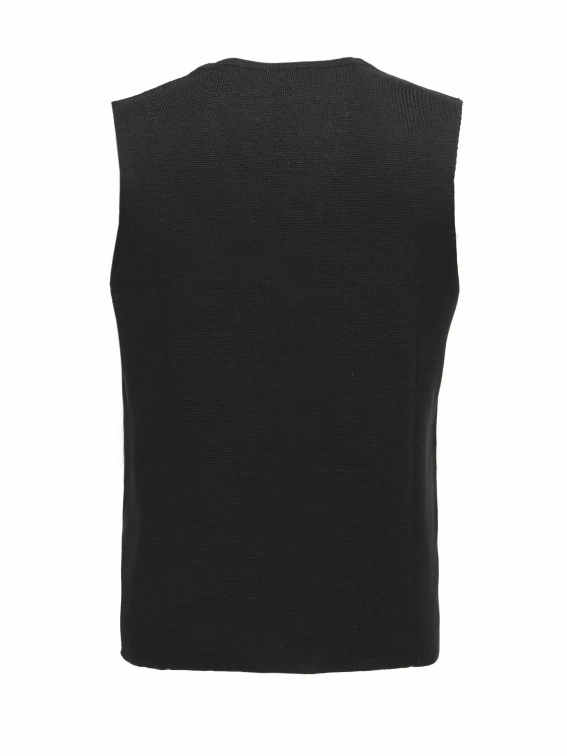 Black Knit Vest - 6