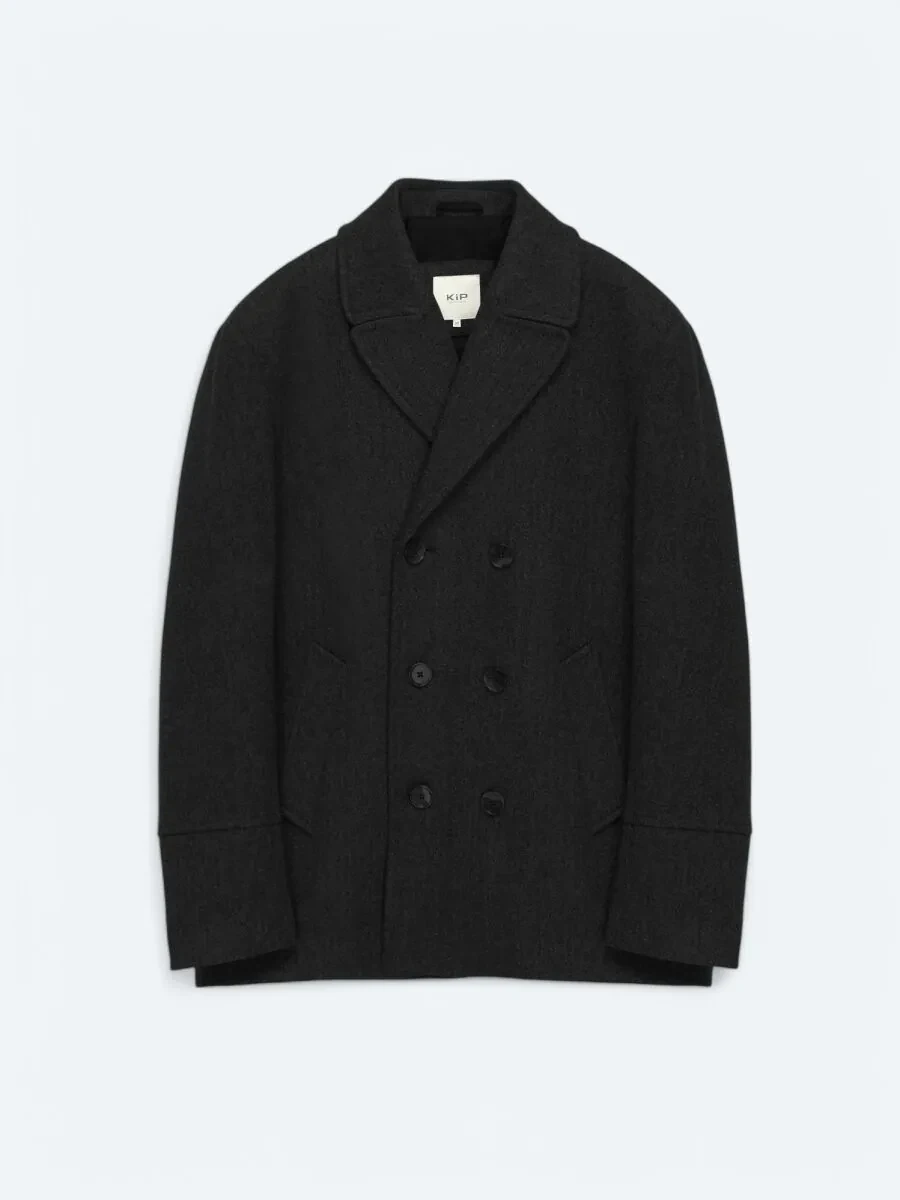 Black Knitting Coat - 1