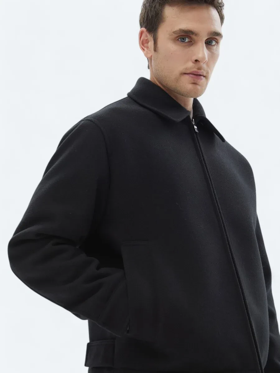 Black Knitting Coat - 5