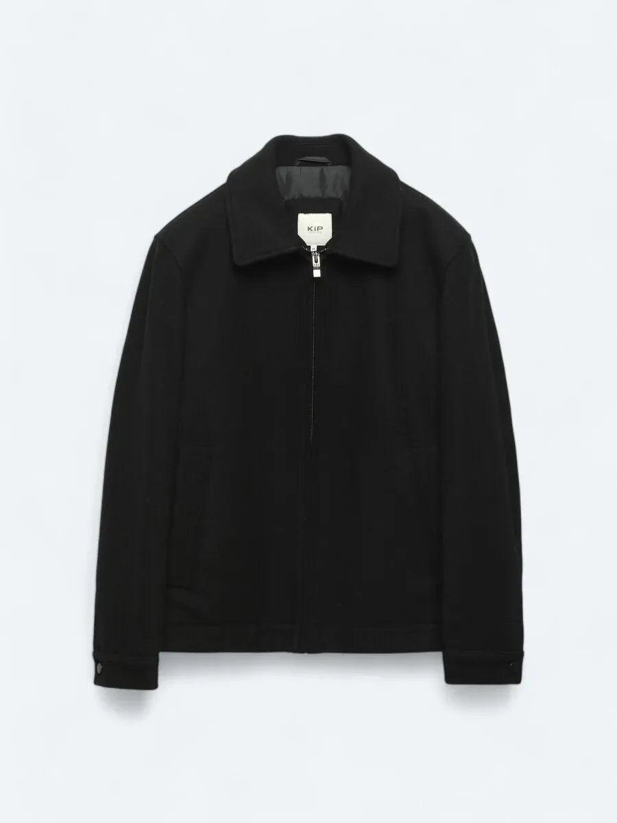 Black Knitting Coat - 8