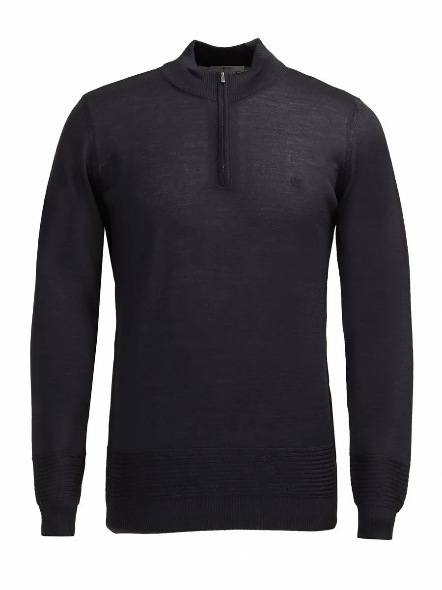 Black Knitwear Sweatshirt - 1