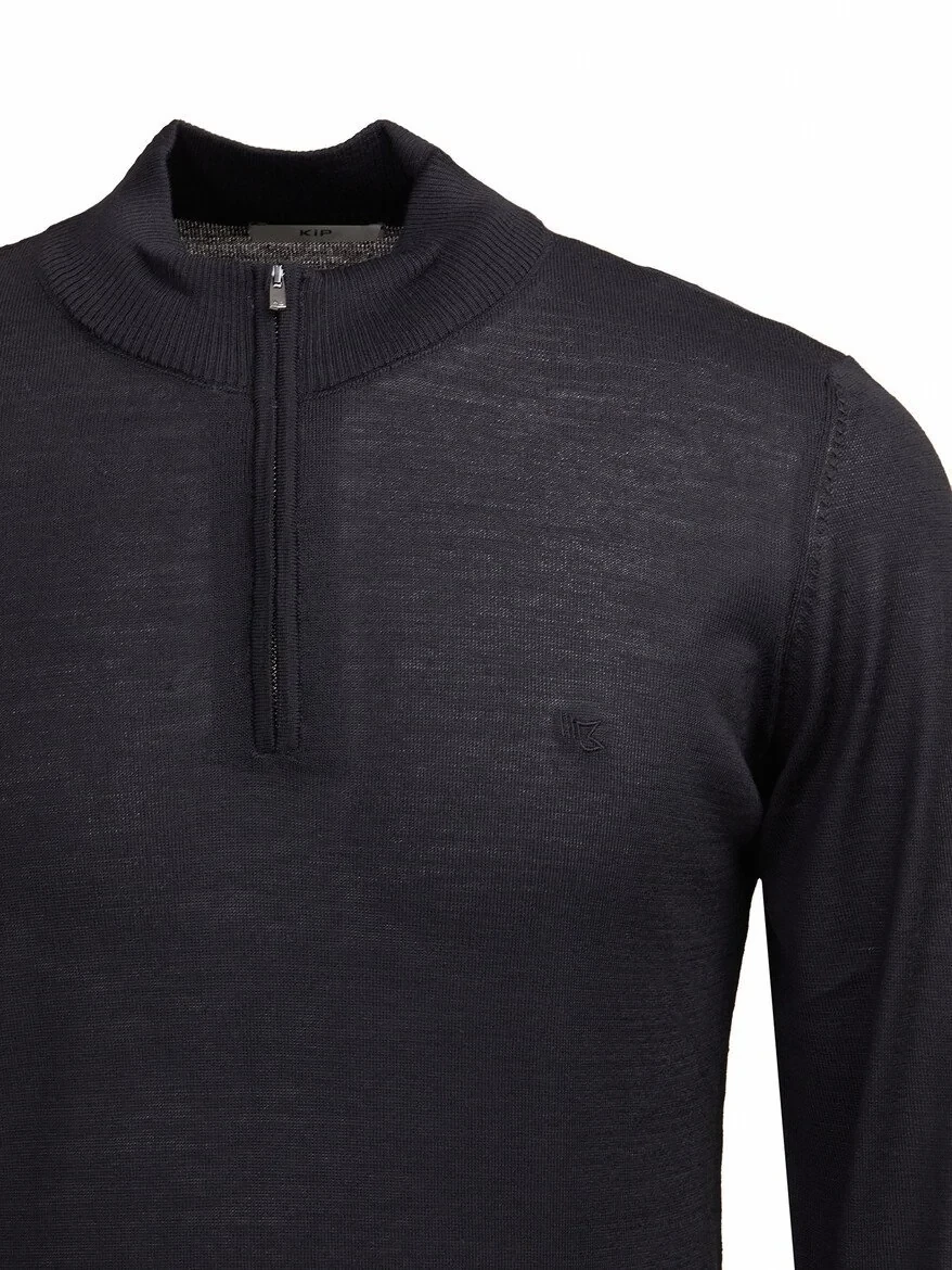 Black Knitwear Sweatshirt - 2