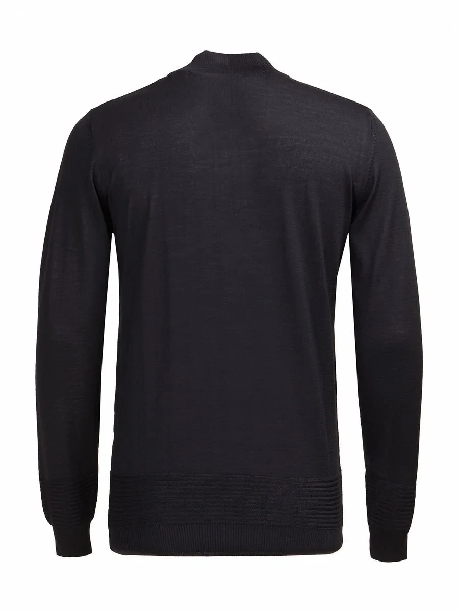 Black Knitwear Sweatshirt - 3