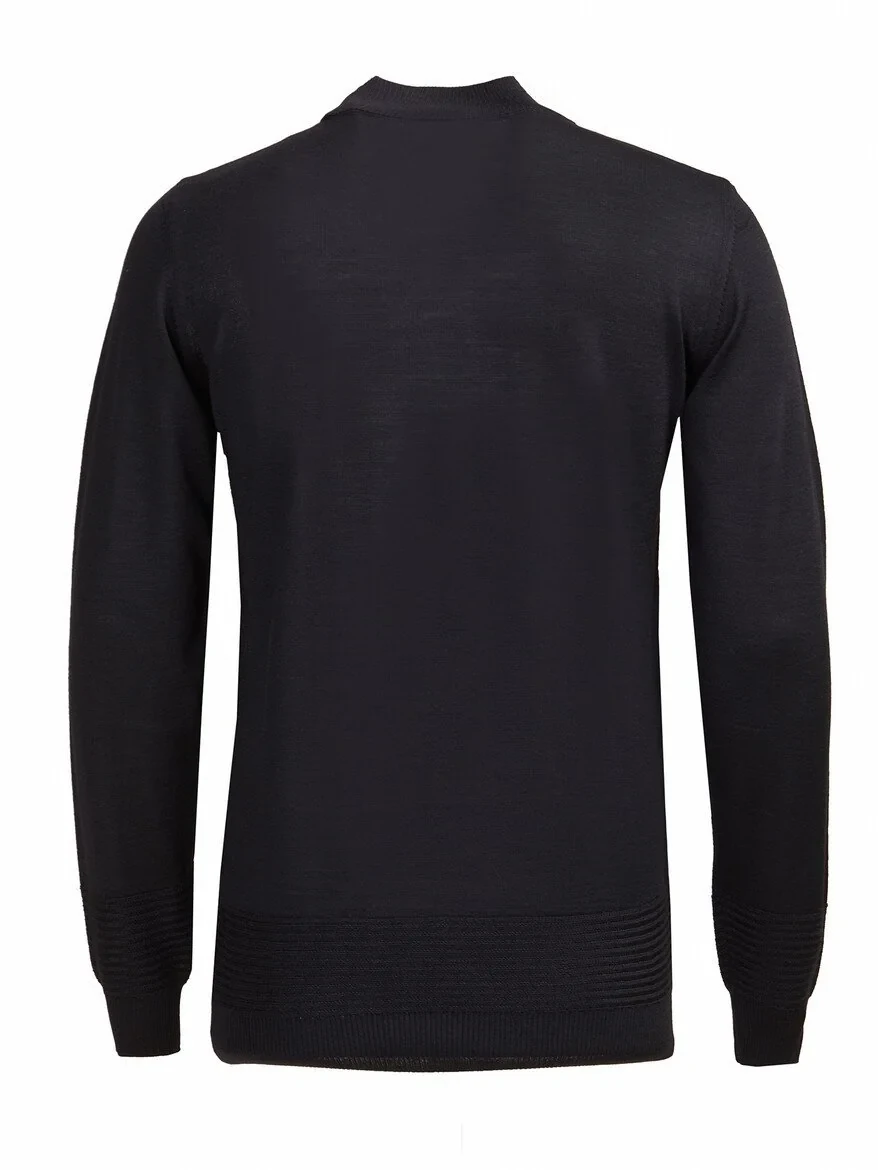 Black Knitwear Sweatshirt 
