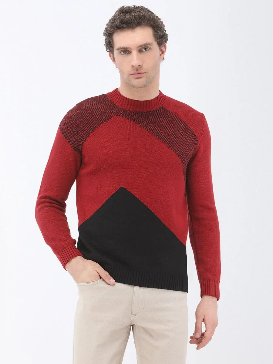 Black Knitwear Sweatshirt - 1