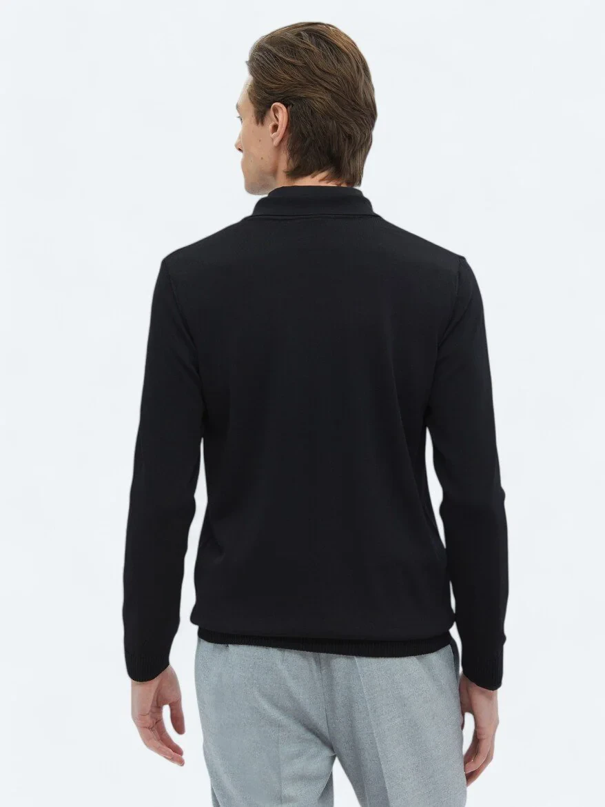 Black Knitwear Sweatshirt - 7