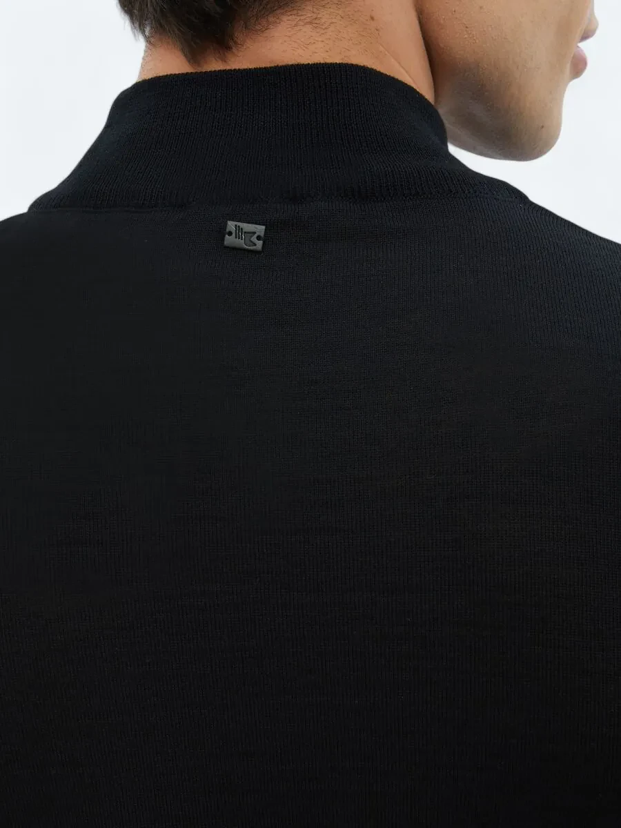Black Knitwear Sweatshirt - 5