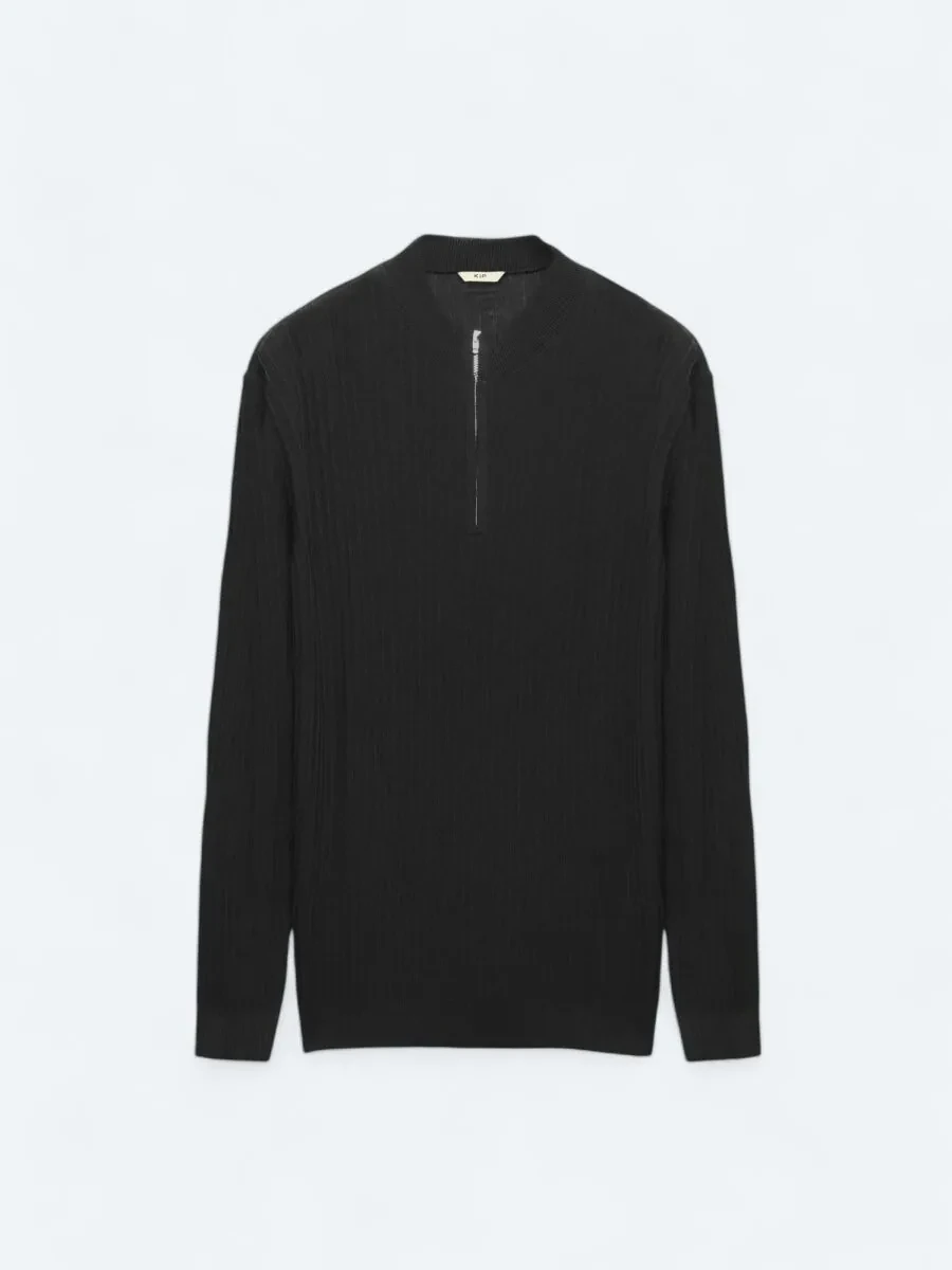 Black Knitwear Sweatshirt - 7