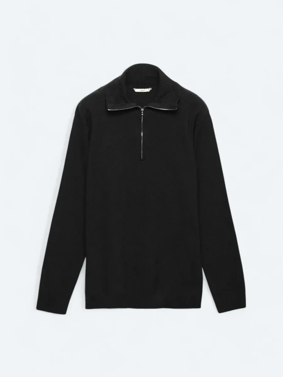Black Knitwear Sweatshirt - 8