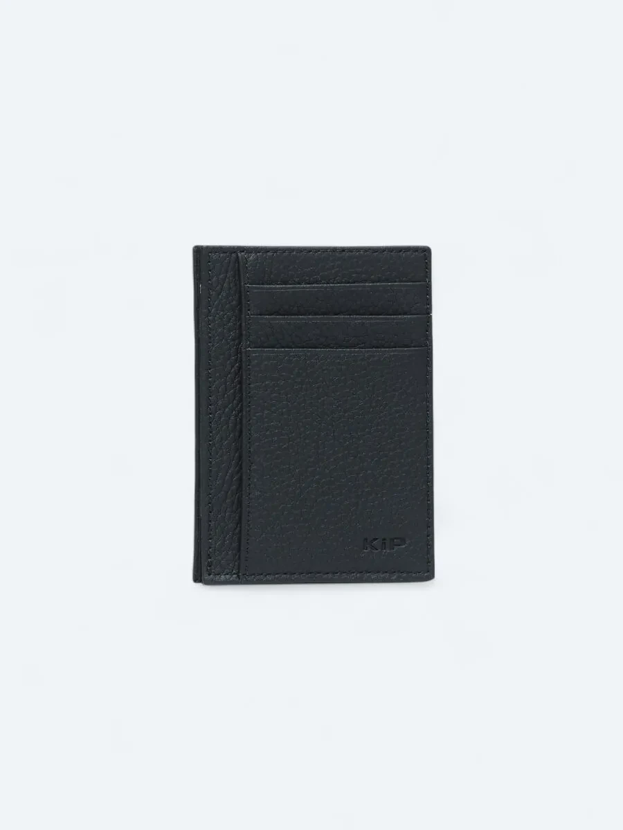 Black Leather Card Holder - 1
