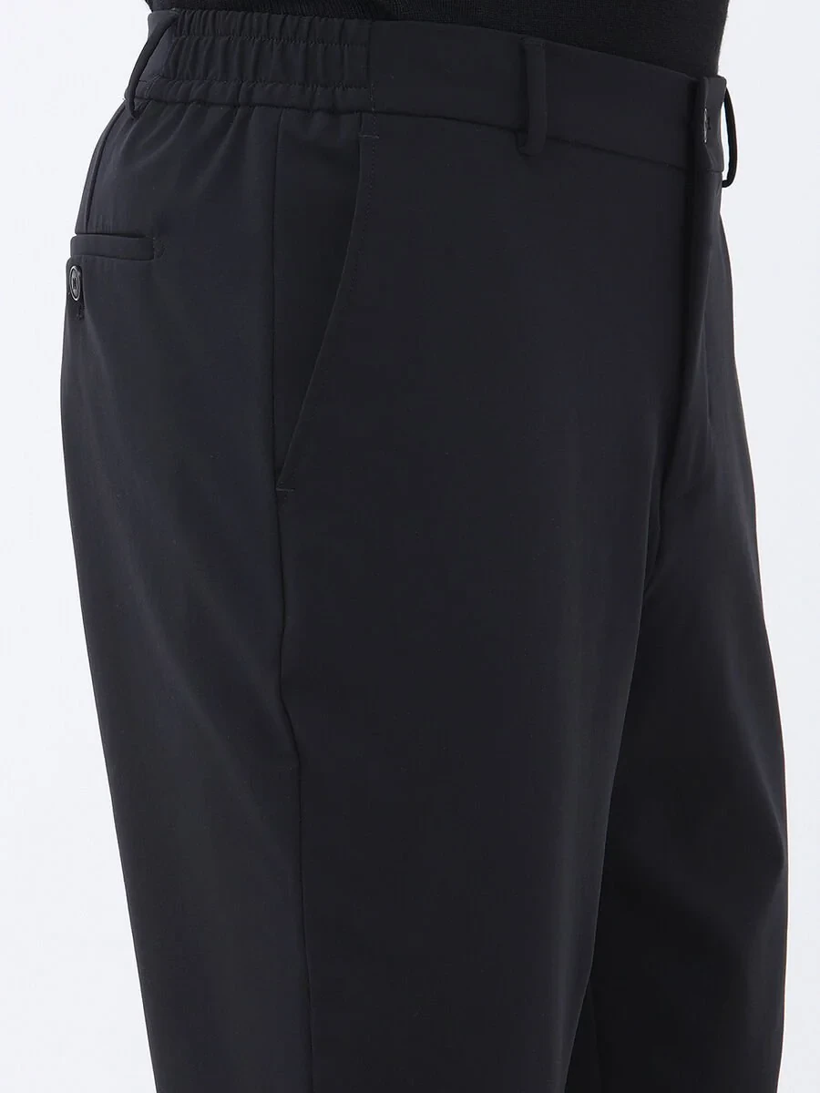 Black Plain Comfort Fit Suit - 7