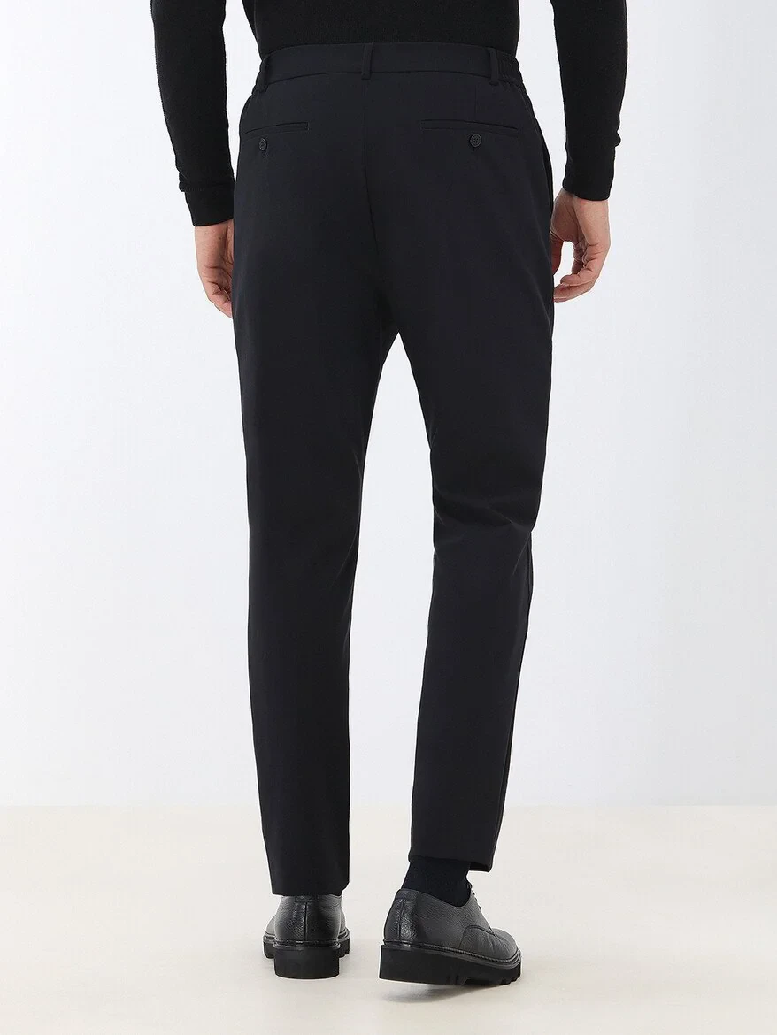 Black Plain Comfort Fit Suit - 9