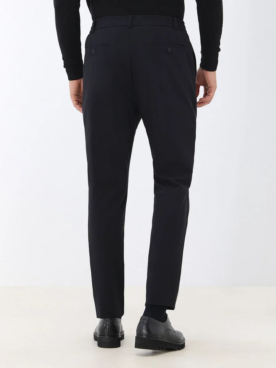 Black Plain Comfort Fit Suit - 9