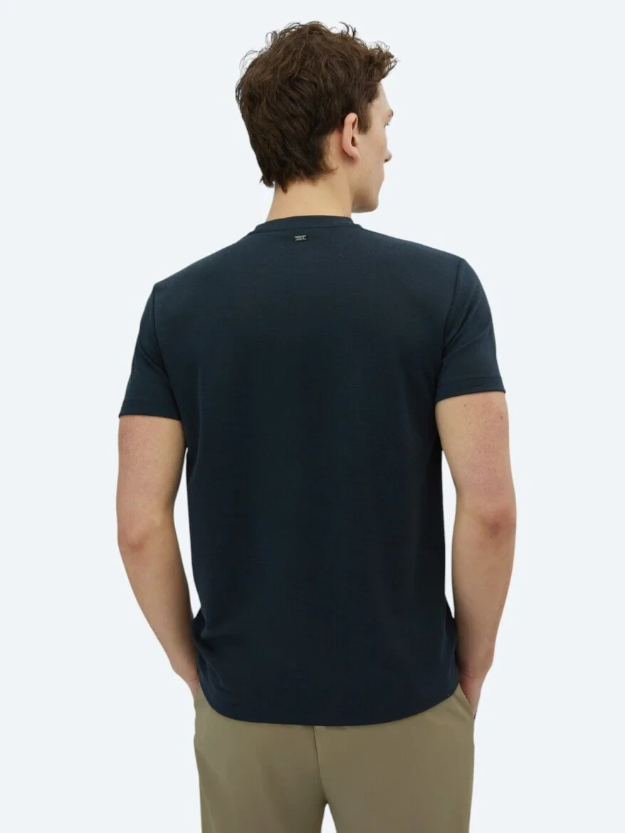 Black Plain Crew Neck T-Shirt 