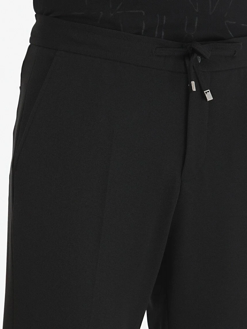 Black Plain Modern Fit Suit - 6