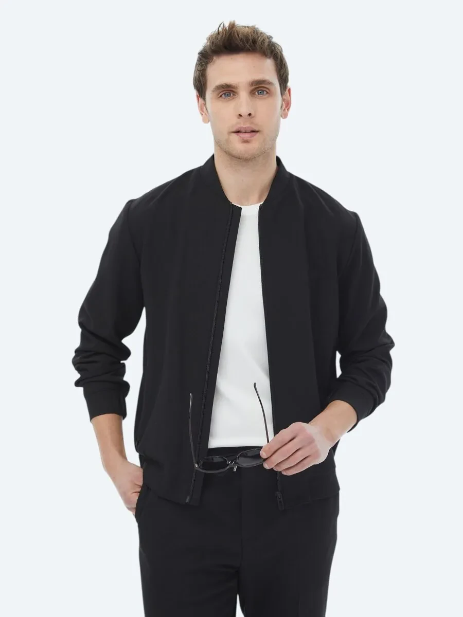 Black Plain Oversize Fit Suit - 3