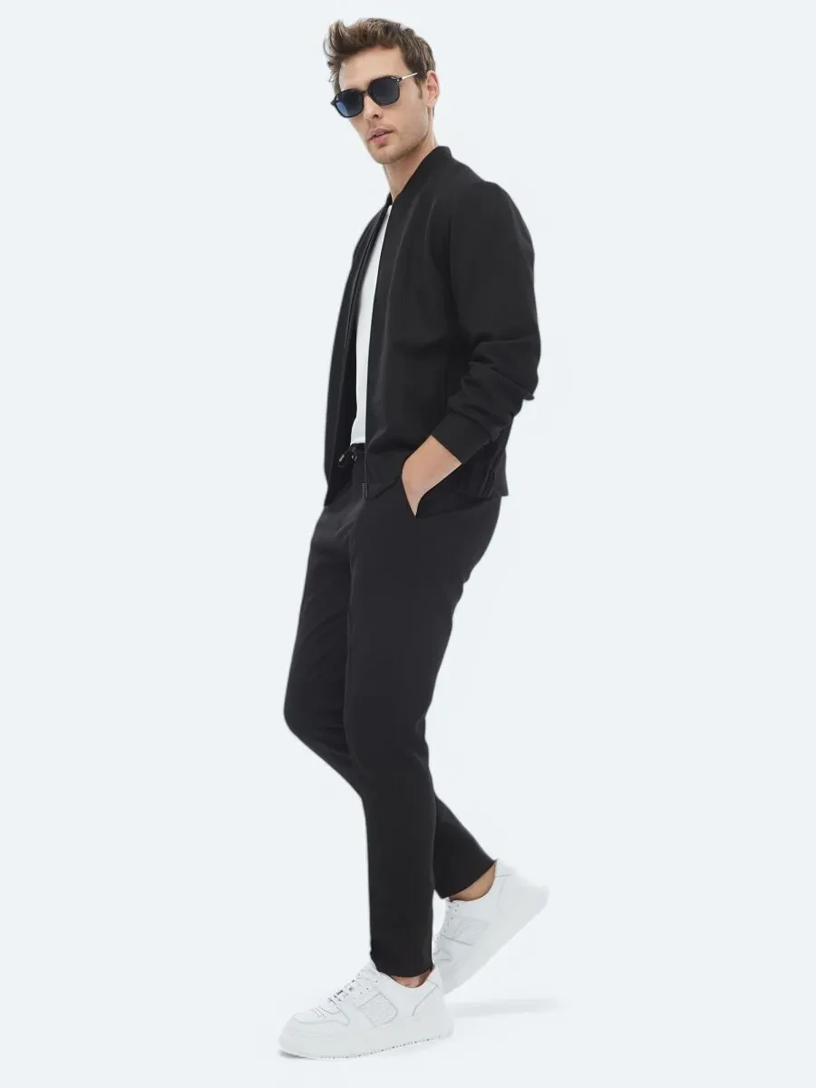 Black Plain Oversize Fit Suit - 8