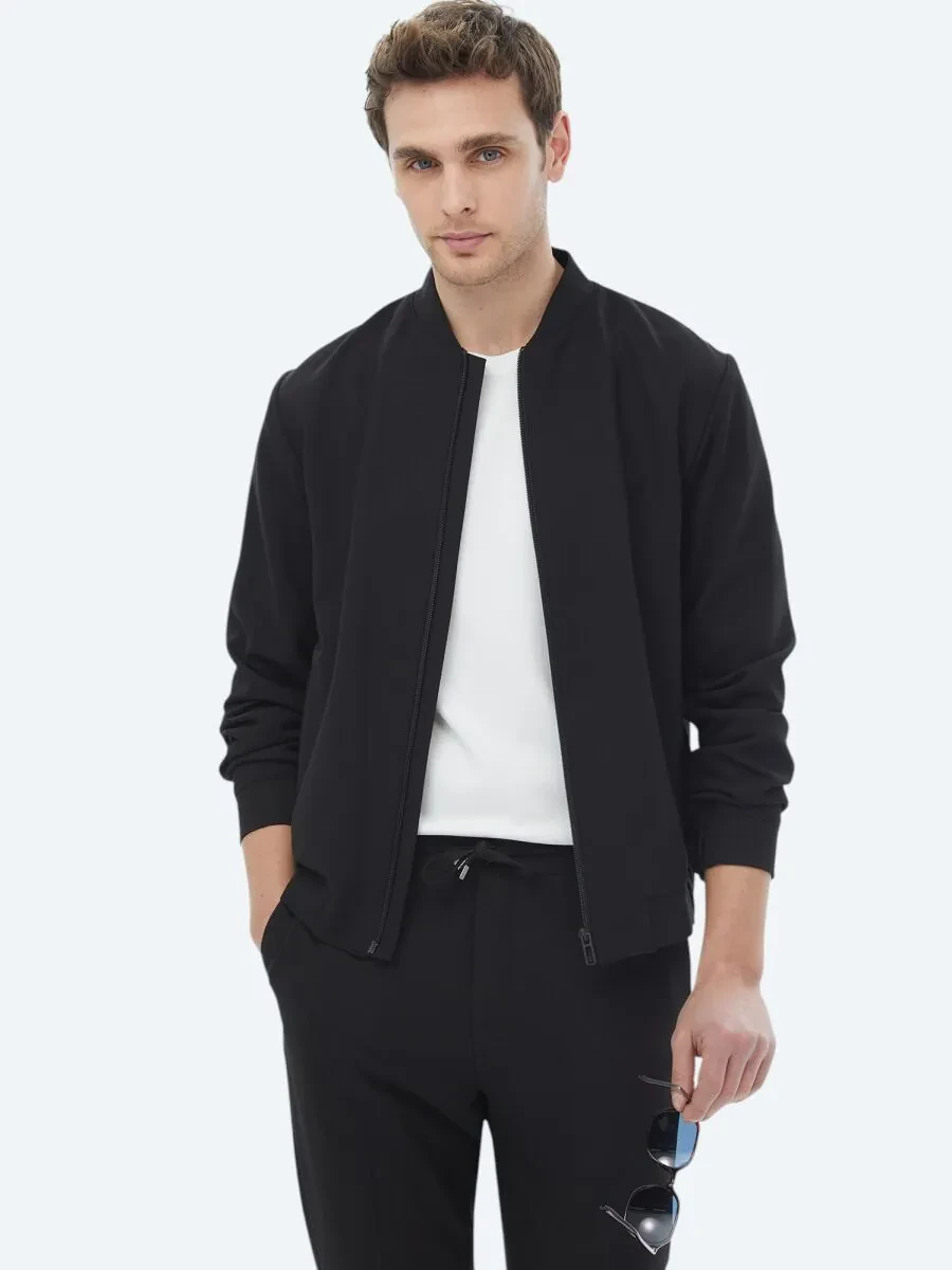 Black Plain Oversize Fit Suit - 9