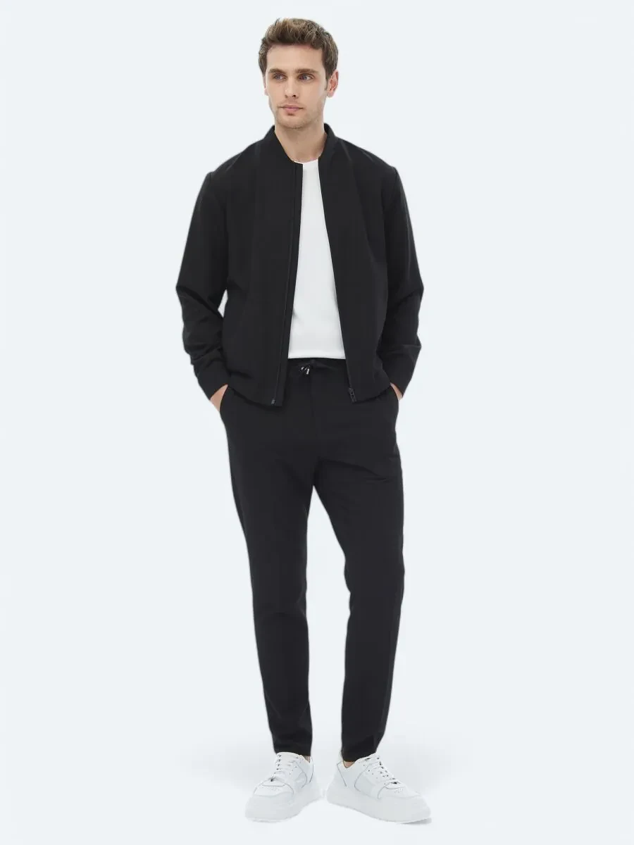 Black Plain Oversize Fit Suit - 11