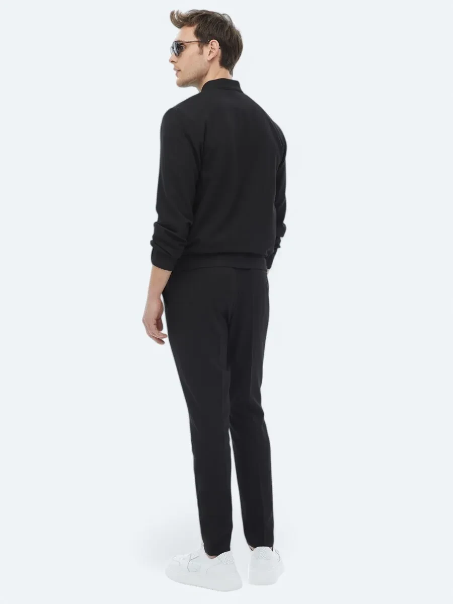 Black Plain Oversize Fit Suit - 14